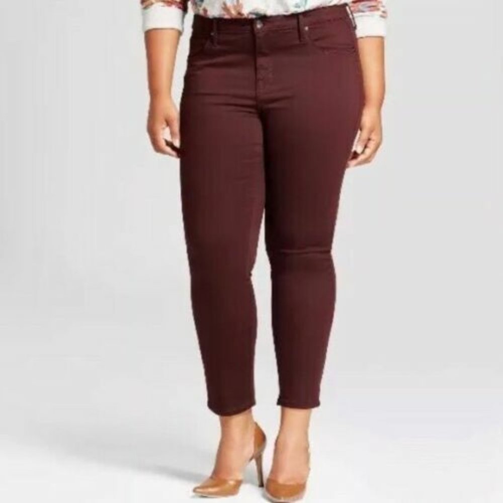 Ava & Viv High Rise Women's 24W Stretch Skinny Jeans